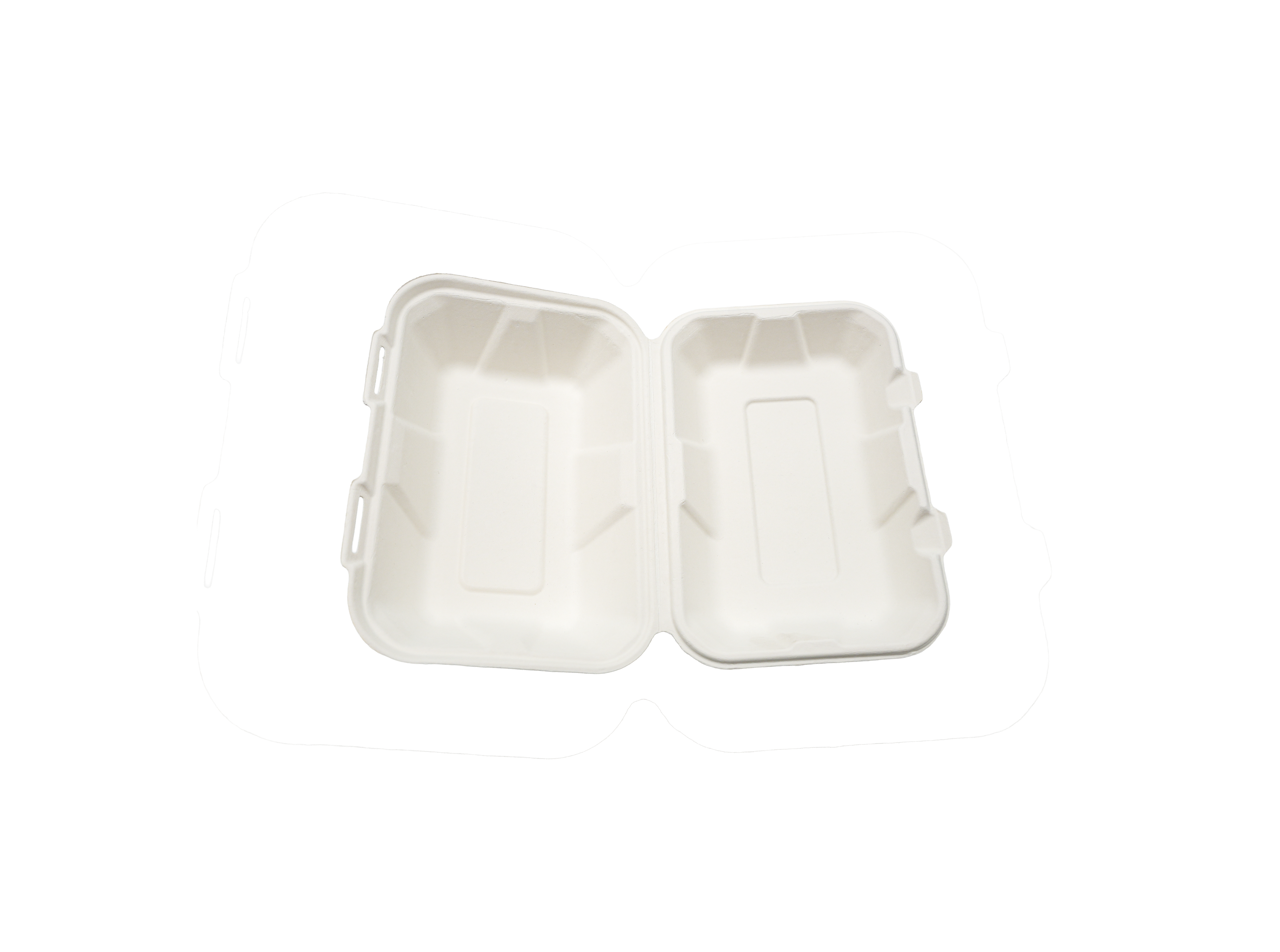 Biodegradable Clamshell - Rectangle 9"x 6"